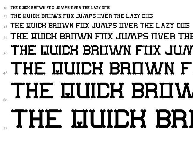 The Monkey font waterfall